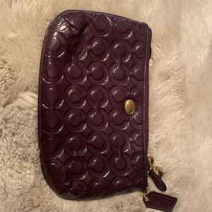 Purple Patent Leather Coach Purse